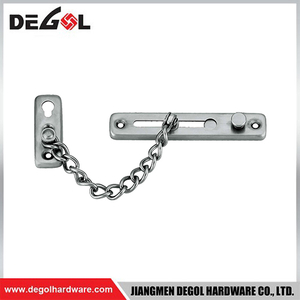 Cadena de puerta satinada con bola deslizante de plata de aleación de Zinc de 124x63x22mm de China