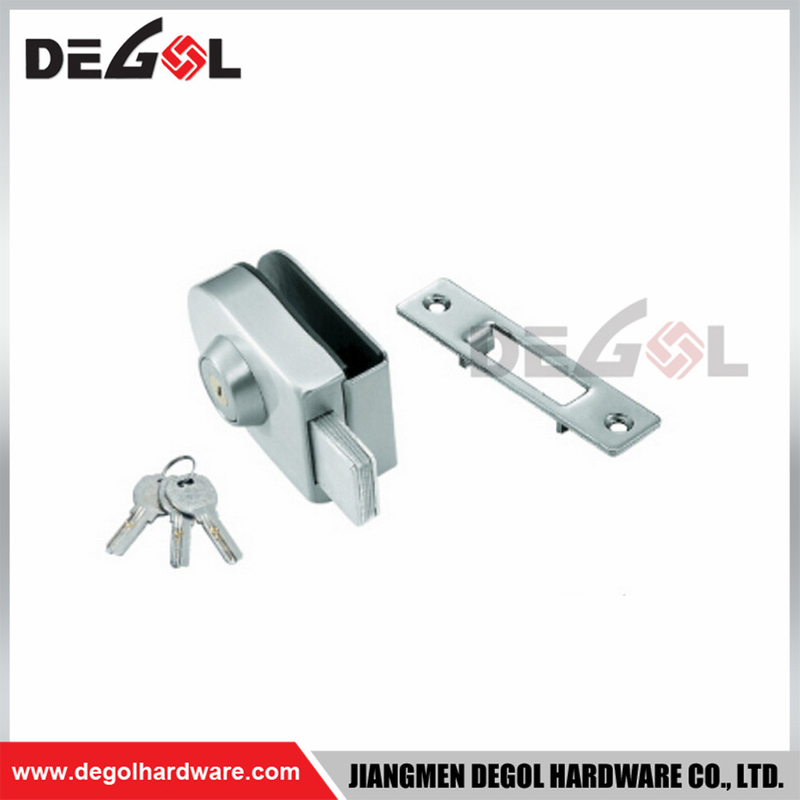 Hotel sin marco templado comercial de la casa deslizante del acero inoxidable de la cerradura de puerta de cristal GL1025