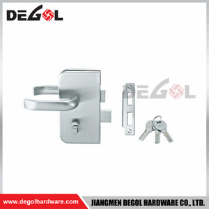 Cerradura de puerta de cristal GL1029, hotel de casa corrediza sin marco templado comercial de acero inoxidable