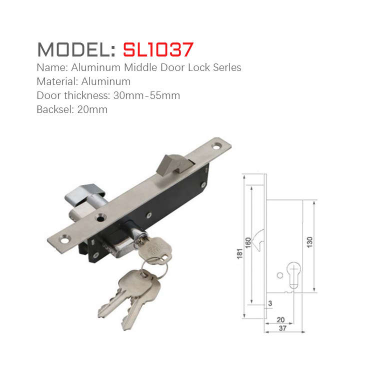 SL1037 Cerradura de puerta corrediza de aluminio con contraseña, estrecha, de aluminio, moderna y lujosa, de 85 mm Cerradura de puerta corrediza de acero inoxidable de diseño moderno con cuerpo de material de zinc 