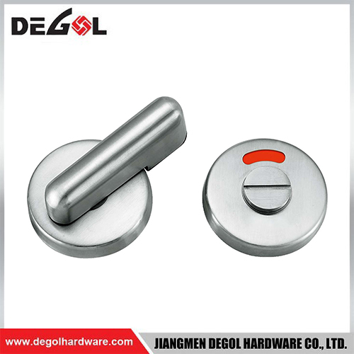 Pestillo de puerta de Hardware de baño de construcción de acero inoxidable TT1005, Perno indicador, cerradura de giro con pulgar