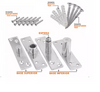 Bisagras de puerta con bisagra pivotante de acero inoxidable fabricadas en China