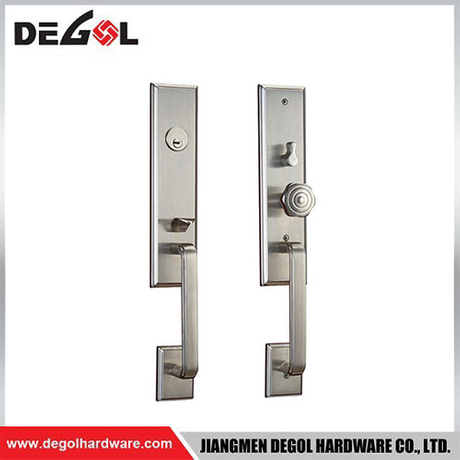 DDL1011 Juego completo de cerraduras de manija de puerta de hotel con palanca de entrada de seguridad para puerta de privacidad de acero inoxidable