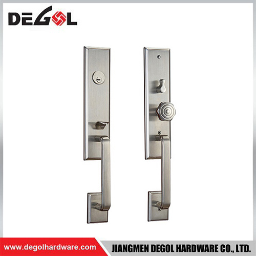 DDL1011 Juego completo de cerraduras de manija de puerta de hotel con palanca de entrada de seguridad para puerta de privacidad de acero inoxidable