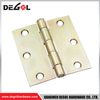Bisagras de puerta de hierro dorado de 3*3 pulgadas sin rodamientos fabricadas en China