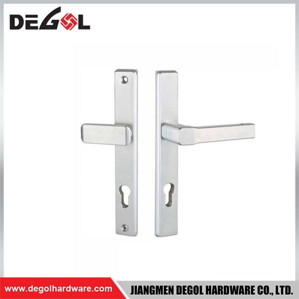 SL1008 Cerradura de puerta corrediza de vidrio de aluminio estrecha de 85 mm con contraseña impermeable para exteriores con aplicación TTlock manija de puerta de doble cara 