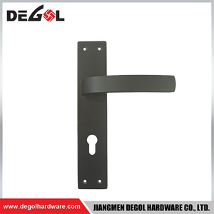 LP1007 Juego de cerradura de puerta cuadrada de aluminio y zinc de alta calidad, cerradura de puerta con manija de panel y llaves
