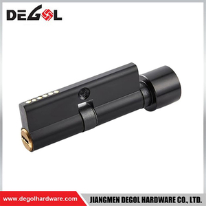 Cilindro de cerradura abierta simple de zinc negro de 70 mm suministrado en China——