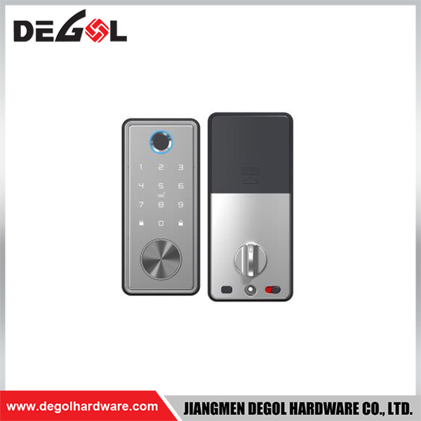 Manija de puerta de aleación de zinc SML10, cerradura inteligente, negro mate/plata satinada