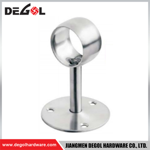 Riel de guardarropa de tubo colgante de muebles de acero WF1031 con brida, hardware esencial para organización