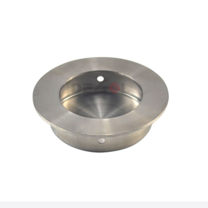 Gran oferta, tiradores ocultos redondos de acero inoxidable para muebles de gabinete, manija de puerta