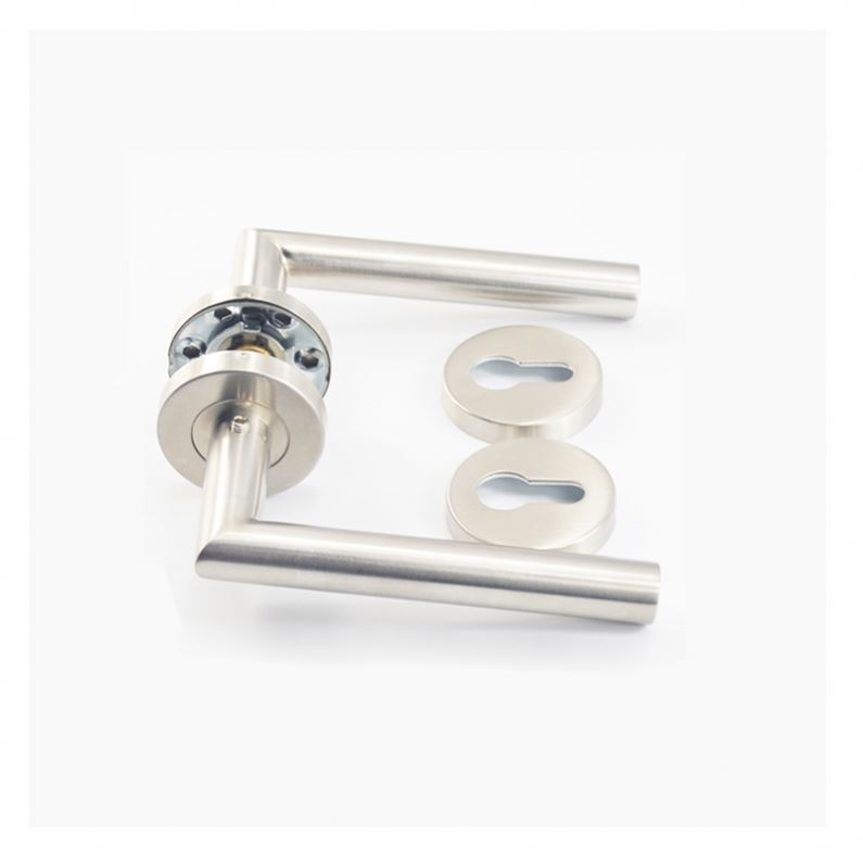 Manijas de puerta de tubo de acero inoxidable de moda para cocina