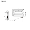 Cadena de puerta de seguridad de cadena de puerta satinada con bola deslizante de acero inoxidable dorado de 85x63mm