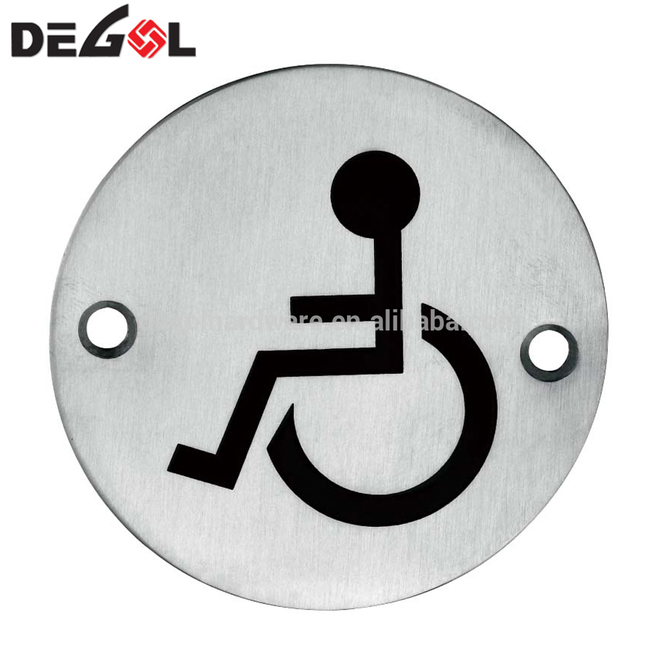 Placa de puerta de señal de no fumar de acero inoxidable de venta caliente