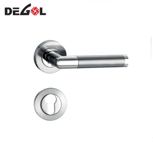 Manija de puerta de acero inoxidable resistente al calor tipo tubo de palanca curvada a medida de alta calidad