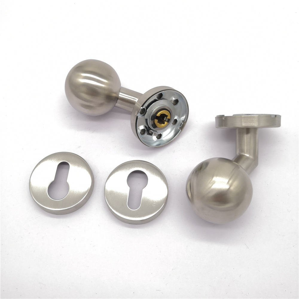 Manija de acero inoxidable 304 de latón duradero con cerradura de puerta