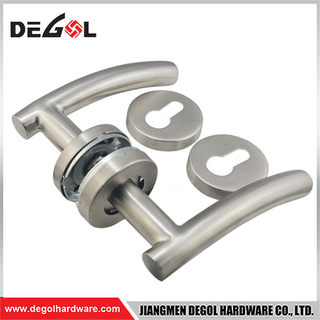 Manija de puerta de acero inoxidable 304 tipo palanca de tubo