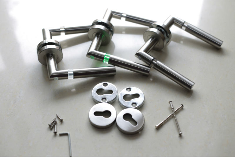 Cerradura de cilindro tubular sin llave con puerta LED de acero inoxidable duradera