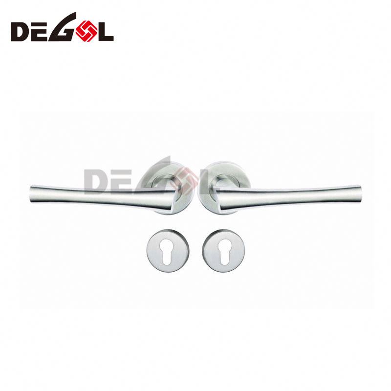 Manija de lujo de la puerta delantera del hotel del acero inoxidable del diseño italiano