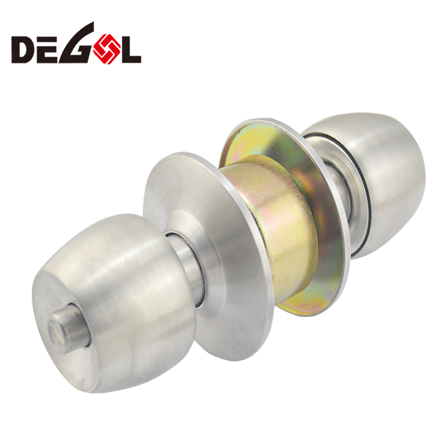 Cerradura de puerta de casa de diseño especial de níquel negro y latón polaco