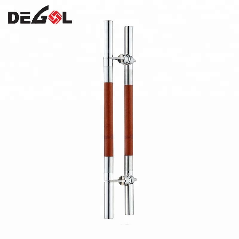 Tirador de puerta de acero inoxidable de estilo barato de estilo ameciano para puerta comercial