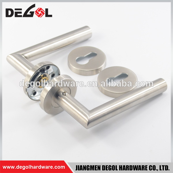 Manija de puerta de palanca de doble cara de acero inoxidable de estilo europeo