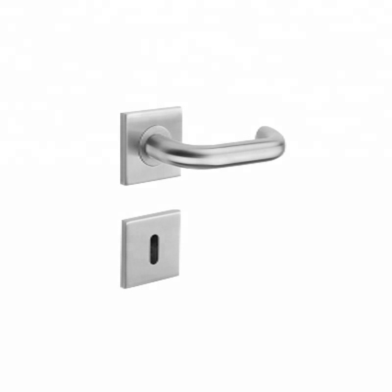 Tiradores de puerta de diseño cuadrado de acero inoxidable de doble cara