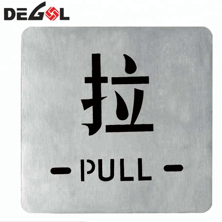 Placa de señal de puerta de WC