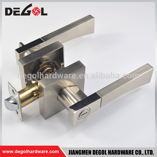 Cerradura de manija de puerta de alta seguridad cerradura de seguridad de puerta de oficina de aleación de zinc sólida cuadrada sólida