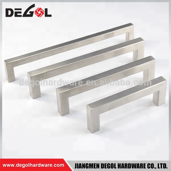 Venta caliente de alta calidad China hace América elegante manija de acero inoxidable para muebles de madera