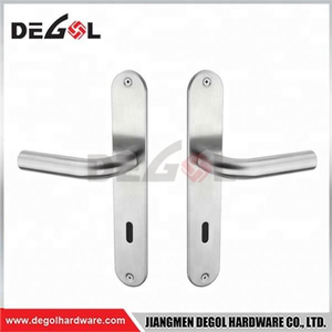 Manija de puerta cromada tipo palanca sólida de acero inoxidable, fabricante de China