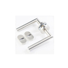 Manija de puerta plana de acero inoxidable para hotel, la mejor marca de puerta de casa, 130mm