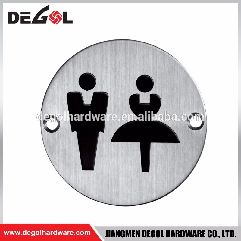 Placa de señal de puerta de metal interior y exterior de alta calidad personalizada