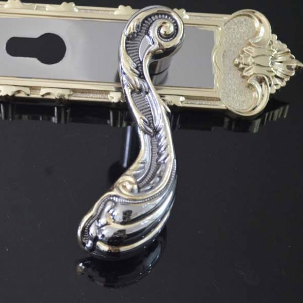 Tirador de puerta barato con cerradura de cilindro de latón completo