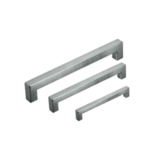 Nuevo producto de alta calidad 201 acero inoxidable negro curvado armario mueble tirador de mueble