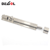 Pernos deslizantes de acero inoxidable plateados de 4 pulgadas, pernos de puerta de seguridad