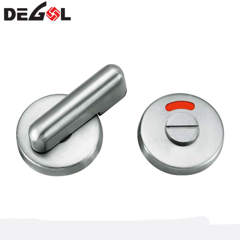 Cerradura de puerta de partición de inodoro con giro de pulgar de baño de acero inoxidable TT1001