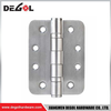 Bisagras de puerta de esquina redondeada de acero inoxidable plateado de 4*3 pulgadas suministradas en China