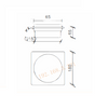 Drenaje de piso del acero inoxidable 304 del trefilado XG-320BD3 de 2,0 milímetros del grueso para la cocina del cuarto de baño