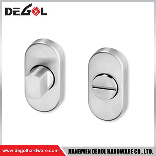 Pestillo de puerta de Hardware de baño de construcción de acero inoxidable TT1008, cerradura de giro de pulgar con perno indicador