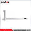YE105 Herraje para puerta de cristal cromado satinado negro