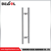 YE108 Herraje para puerta de cristal cromado satinado negro