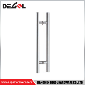 YE108 Herraje para puerta de cristal cromado satinado negro