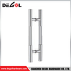 YE110 Herraje para puerta de cristal cromado satinado negro