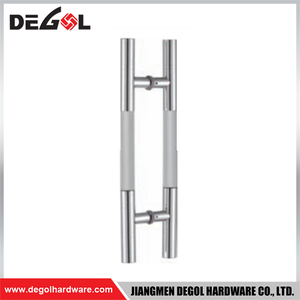 YE110 Herraje para puerta de cristal cromado satinado negro
