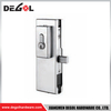 YE205 Herraje para puerta de cristal cromado satinado negro