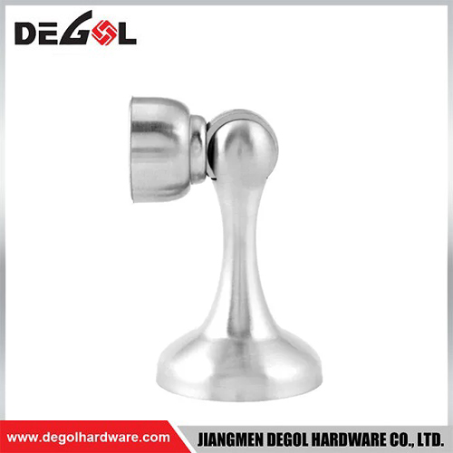 Tope de puerta magnético de acero inoxidable plateado de 45*75mm 