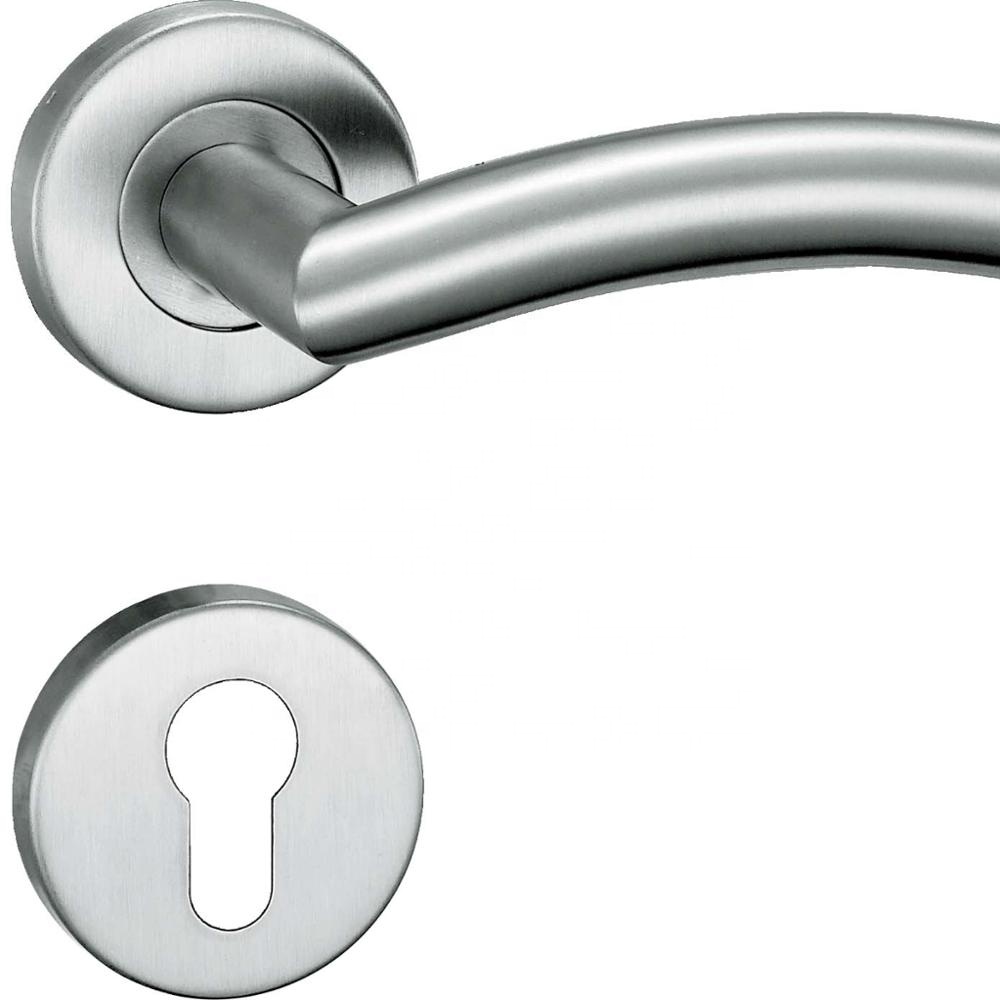 Las últimas manijas de puerta india de tipo sólido de palanca de acero inoxidable