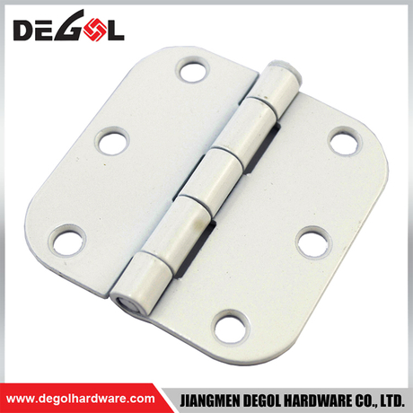 Bisagras de esquina redondas de hierro blanco de 3*3 pulgadas fabricadas en China