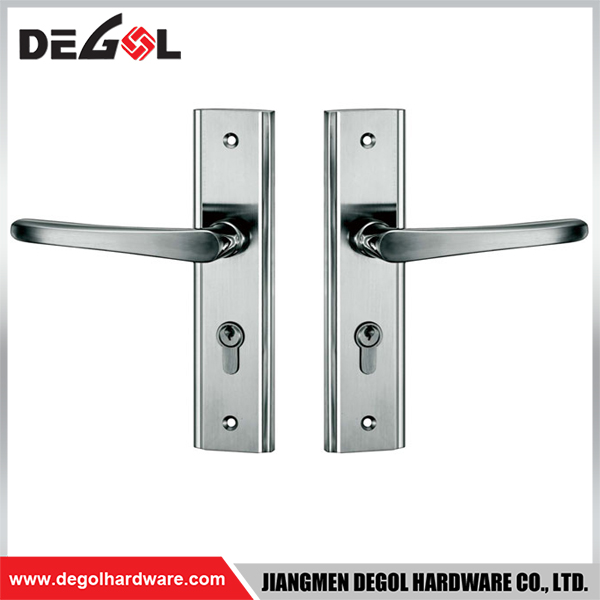 Manija de puerta de hardware con placa de empuje